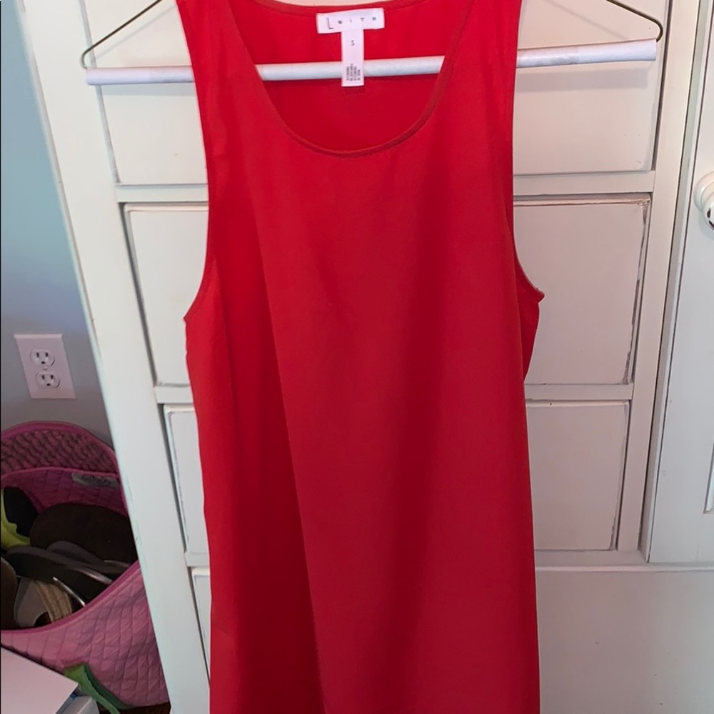 Lush mini red dress